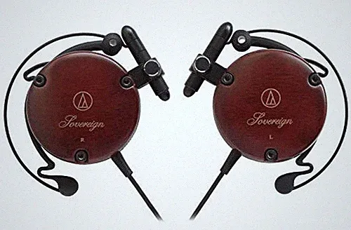 Audio-Technica ATH-EW9 Wired On-Ear Kopfhörer mit Holzgehäuse Braun