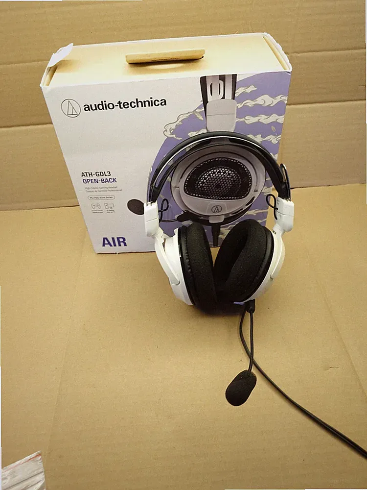 audio technica ATH GDL3 Open-Back Kopfhörer HiFi Gaming Headset weiß DJ Studio