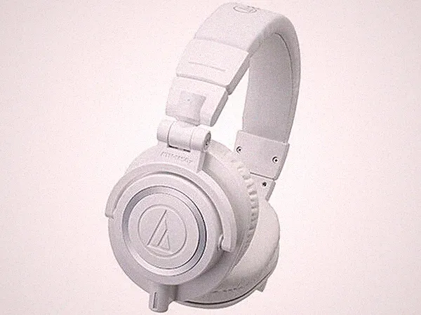 Audio-Technica ATH-M50x Over-Ear-Monitor-Kopfhörer, geschlossen, faltbar, weiß