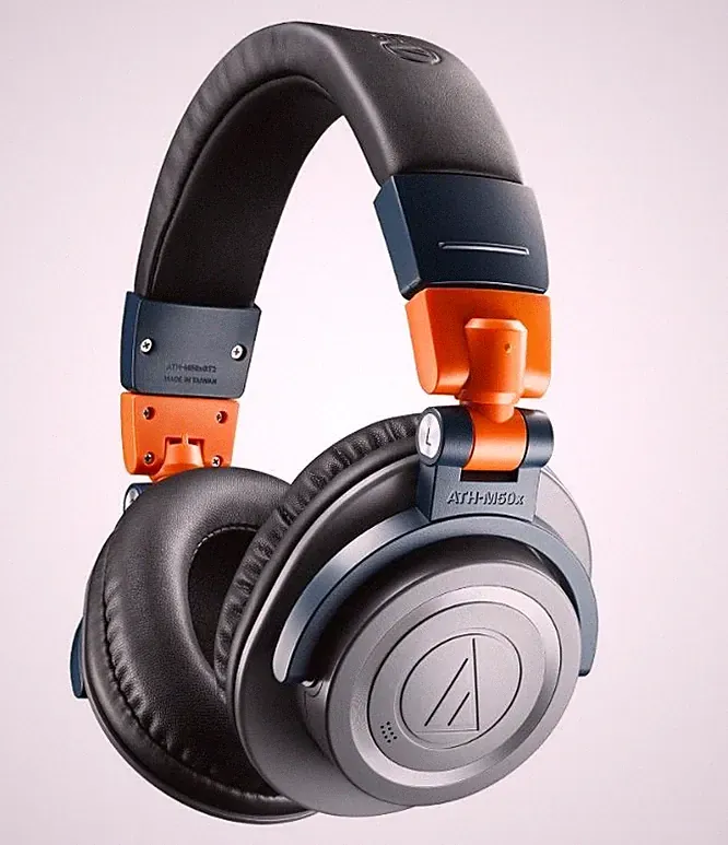 Audio-Technica ATH-M50xBT2 | Lab M50x blau/orange | kabelloser OverEarKopfhörer