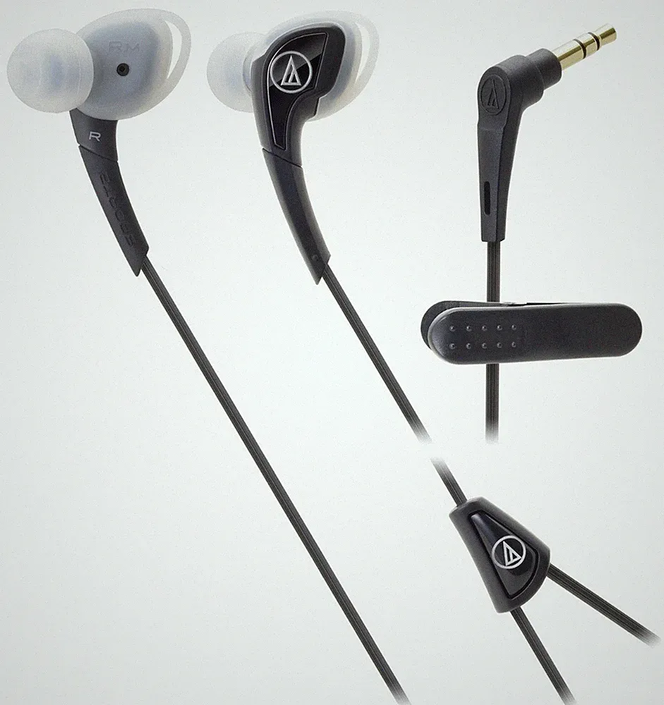 audio-technica ATH-SPORT2 In-Ear Kopfhörer Schwarz Blau NavyGelb Rot GelbPink