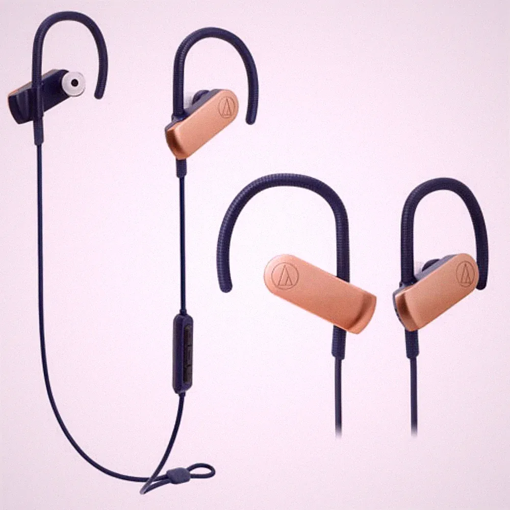 Audio Technica ATH-SPORT70BT Wireless In Ear wasserdichte Kopfhörer Roségold