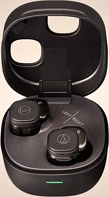 Audio-Technica ATH-SQ1TW2NC BK True Wireless Noise Cancelling Earbuds Schwarz...