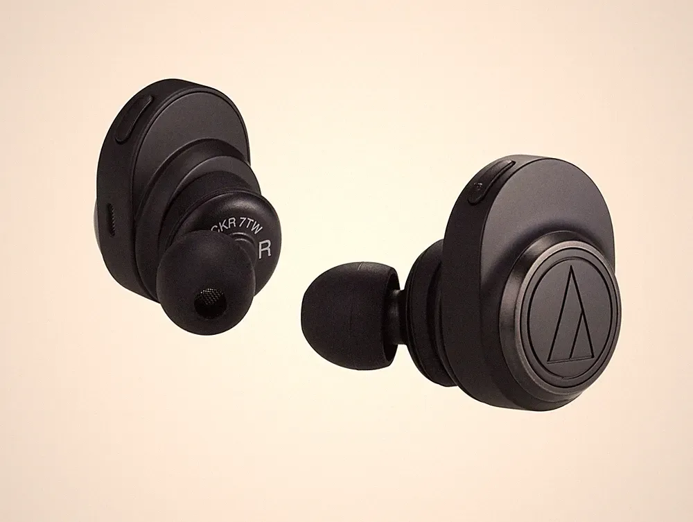 Audio-Technica In-Ear Kopfhörer schwarz ATH-CKR7TW wireless bluetooth 9h Akku