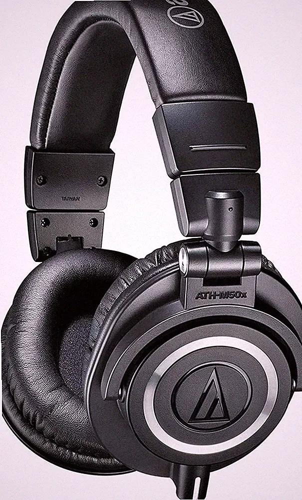 Audio Technica Kopfhörer ATH-M50x Schwarz Professioneller Monitorkopfhörer