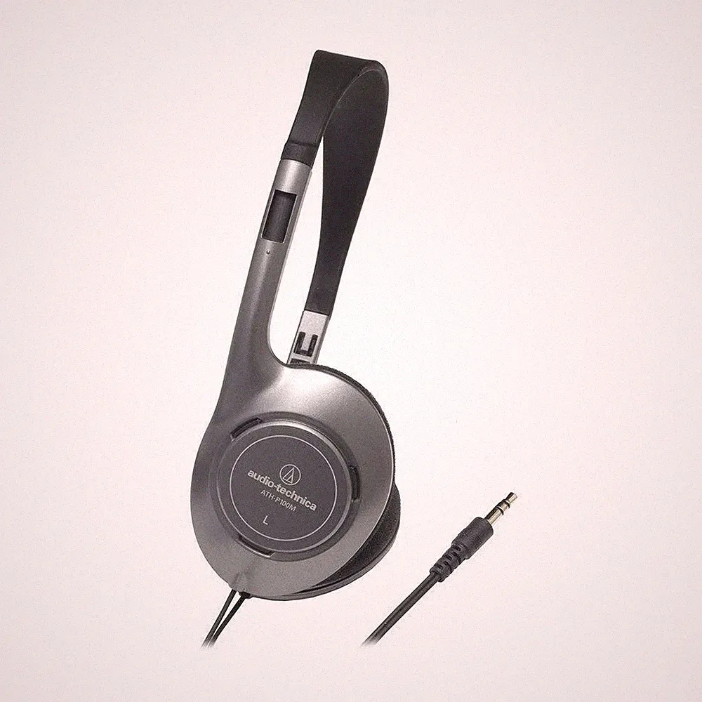 audio-technica Open Type On-Ear Kopfhörer Grau ATH-P100M Kabelgebunden 1,5m 3...