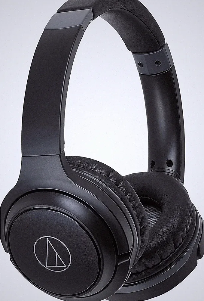 Audio-Technica S220BT Kabelloser Kopfhörer Musik Headset Bluetooth in Schwarz