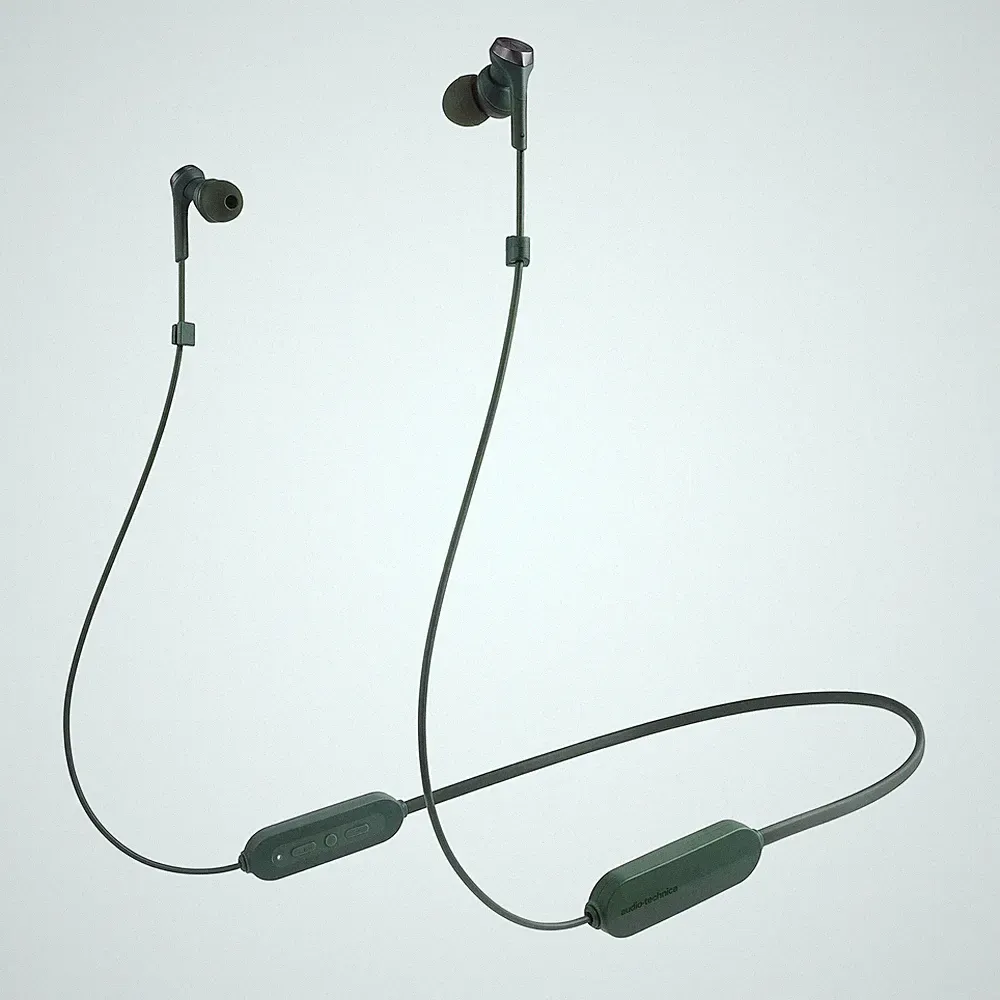 Audio-Technica SOLID BASS Wireless Kopfhörer ATH-CKS330XBT GR Grün In-Ear NEU