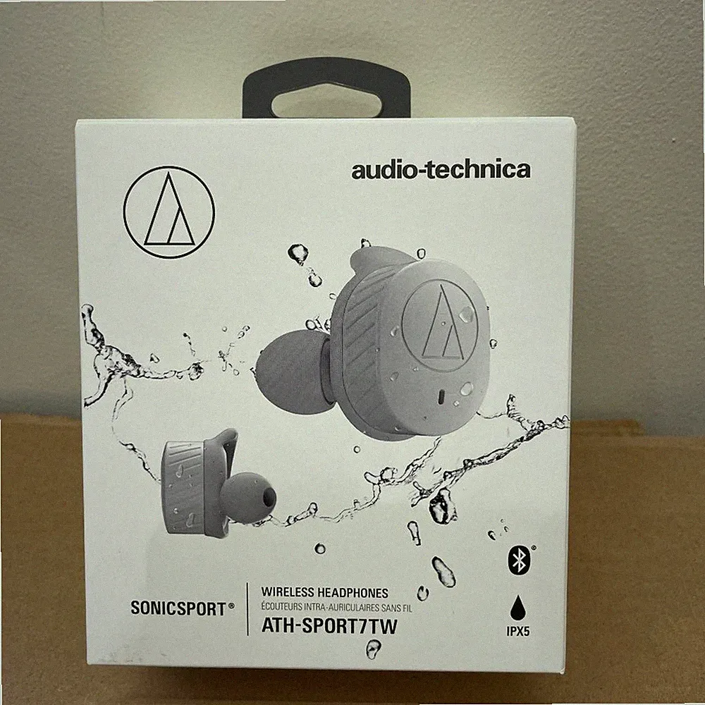 audio-technica SONICSPORT ATH-SPORT7TW GY Bluetooth Wireless Kopfhörer NEU