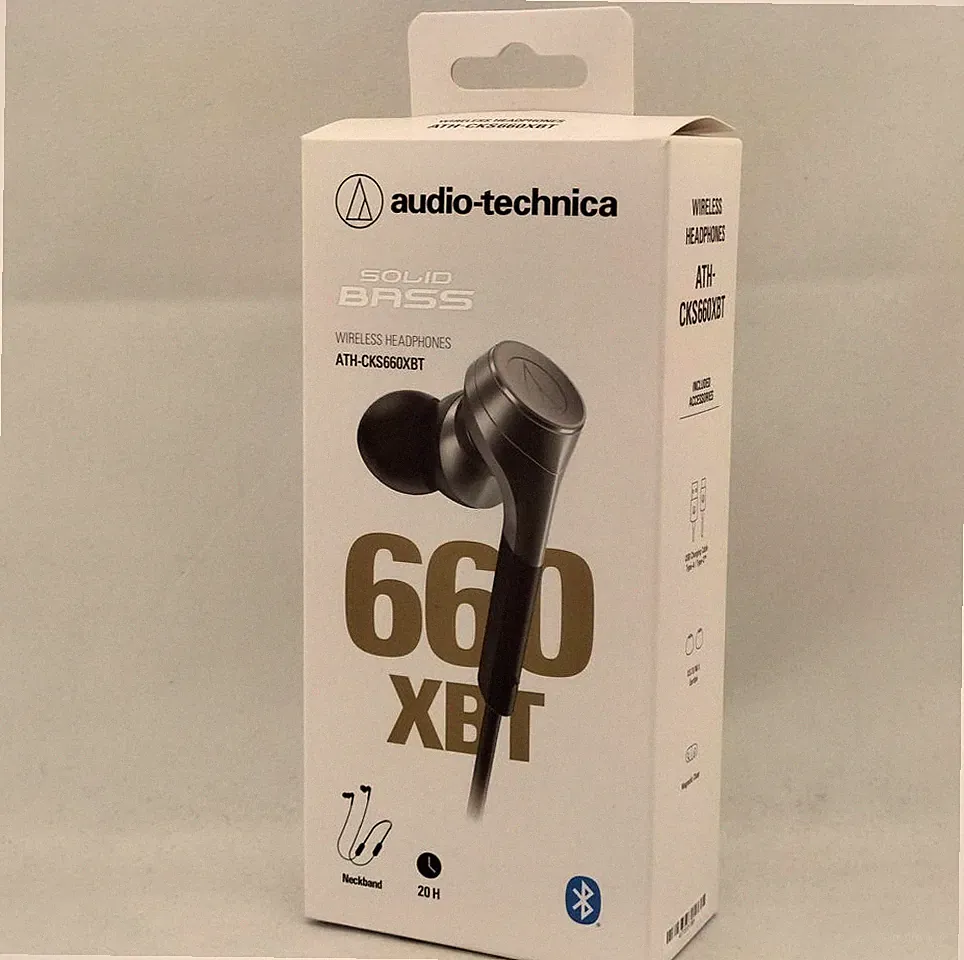 audio-technica Wireless Earphone SOLID BASS Gun Metallic ATH-CKS660XBT GM Tasted