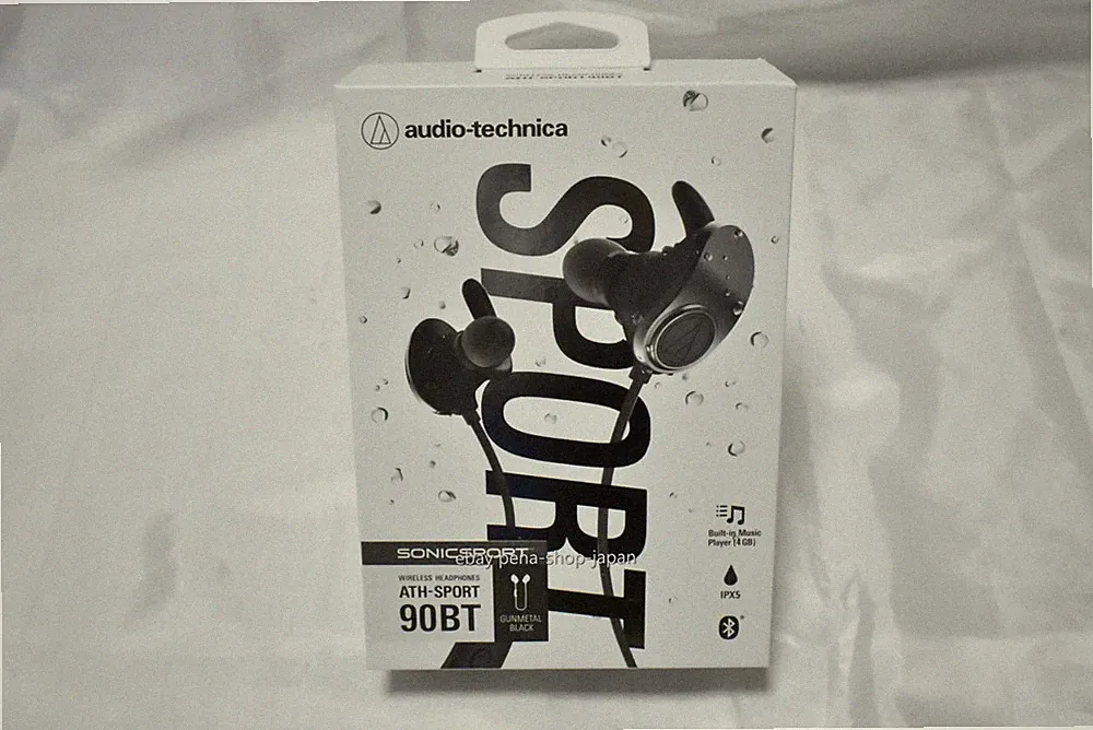 Audio-Technica Wireless Kopfhörer Wasserdicht 4GB ATH-SPORT90BT BK Metallic Schwarz