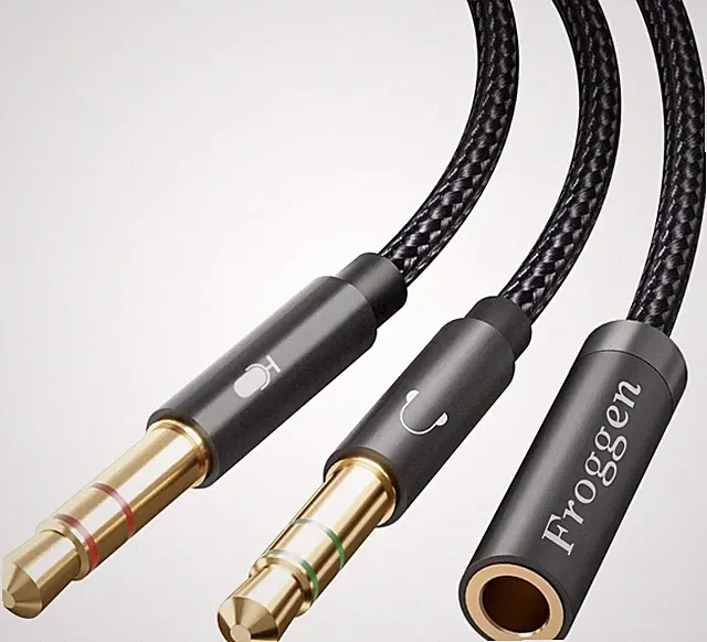 Audio Y Splitter Adapter 3,5mm Buchse auf 2x 3,5mm Klinkenstecker