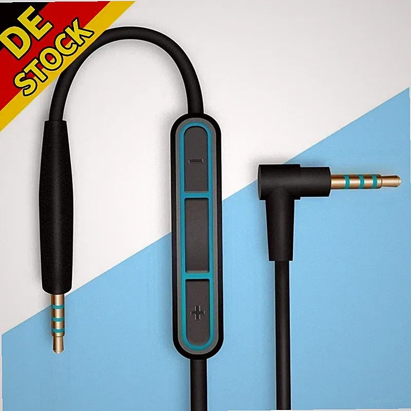Audiokabel 3,5 mm auf 2,5 mm für BOSE QuietComfort QC25 Kopfhörer MIT/Mikrofon