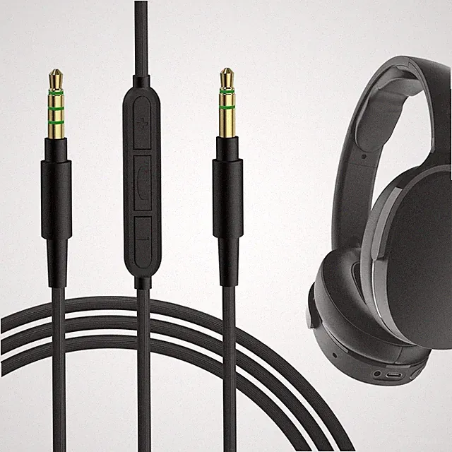Audiokabel mit Mikrofon, kompatibel mit Skullcandy Hesh Evo/Hesh 3 / Crusher