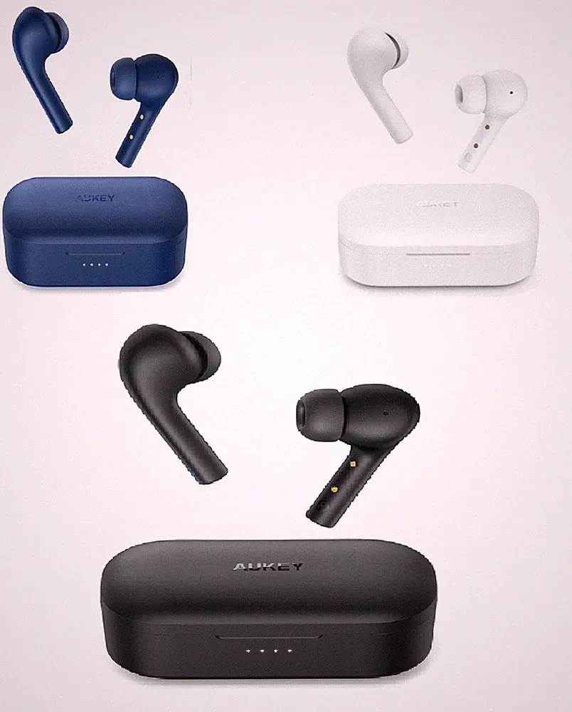 Aukey Bluetooth In Ear Kopfhörer Wireless TWS Noise Canceling IPX6 TouchControl