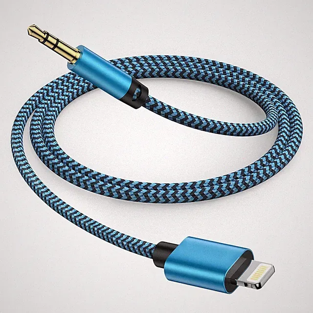 Auto AUX Kabel für iPhone 1M [MFi Zertifiziert], Lightning auf 3.5mm Audiokabel