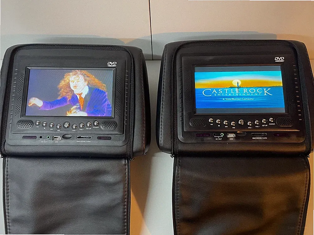 Auto DVD Player 7 Zoll in Kopfstütze mit Fernbedienung Videospiel IR-Kopfhörer