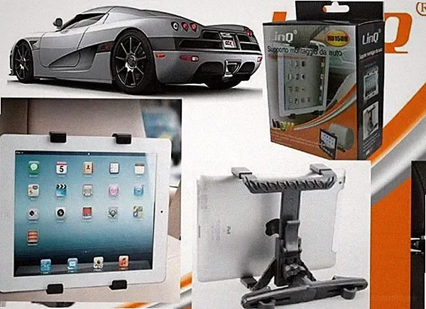 Auto Halterung Halterung Kopfstütze verstellbar für iPad Tablet Linq Hd1506