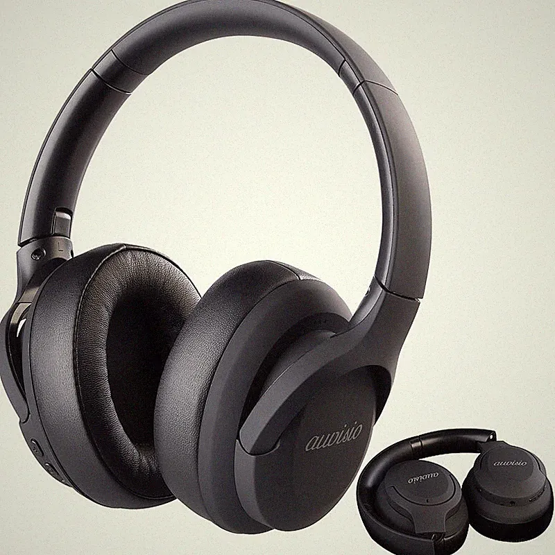 auvisio Faltbarer Reise Over-Ear-Kopfhörer mit Akku, ANC, BT 5.3 & Mikro