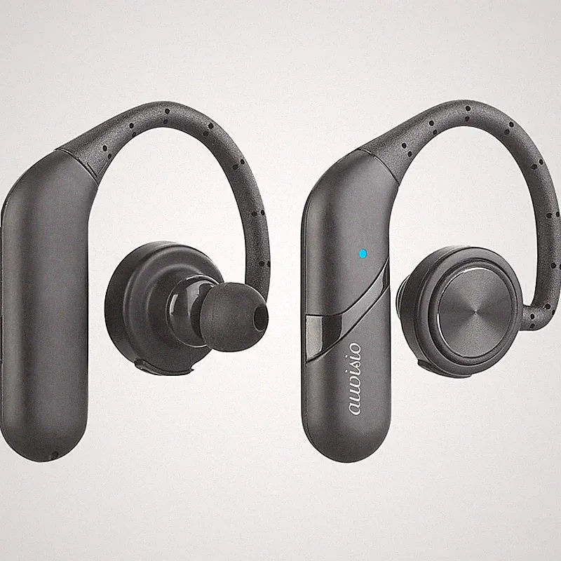 auvisio True Wireless In-Ear-Headset, Ohrbügel, Bluetooth 5, 15 Std. Spielzeit