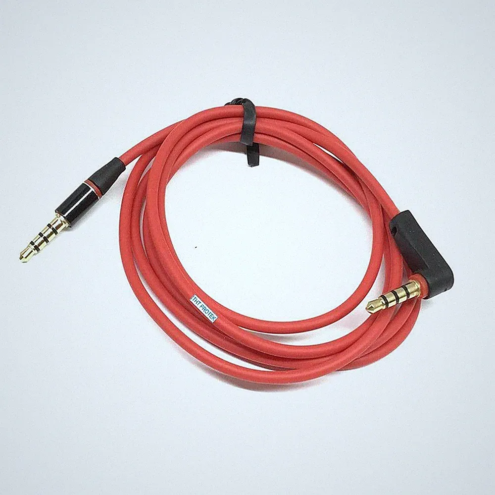 AUX Audio Kabel für Monster Beats Kopfhörer Studio Solo & HD, EP MixR Rot