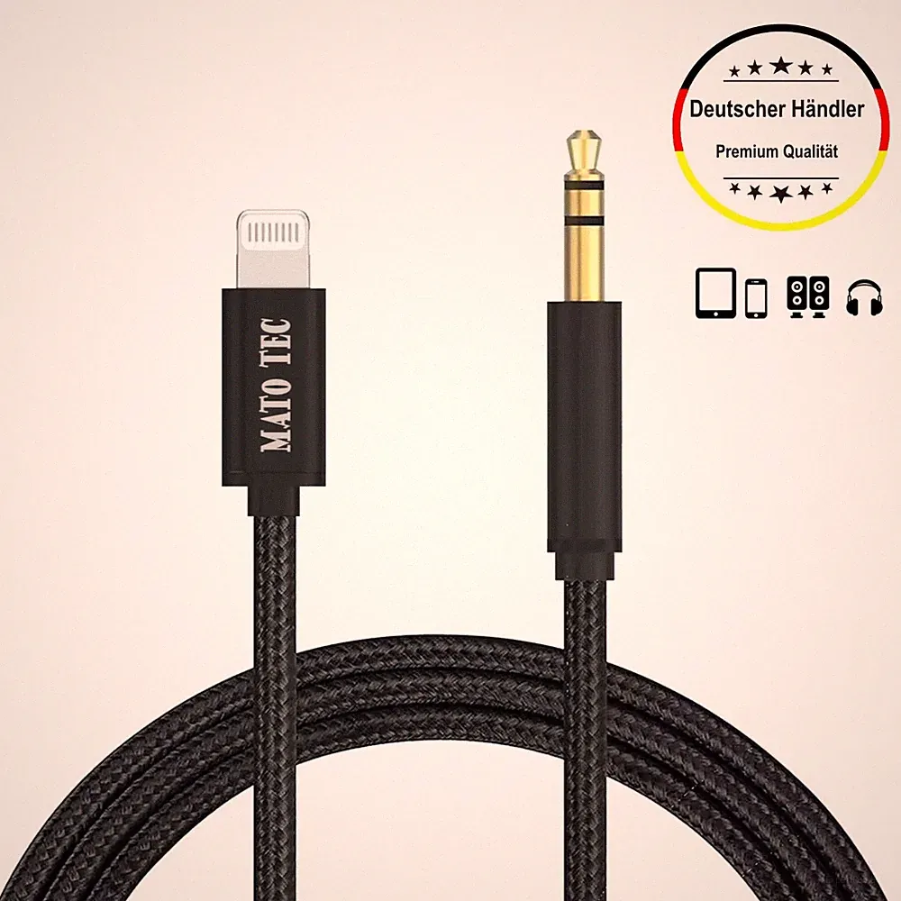 Aux für iPhone 3.5mm Klinke Kabel Für iPhone 14 13 12 11 Pro Max Kopfhörerbuchse
