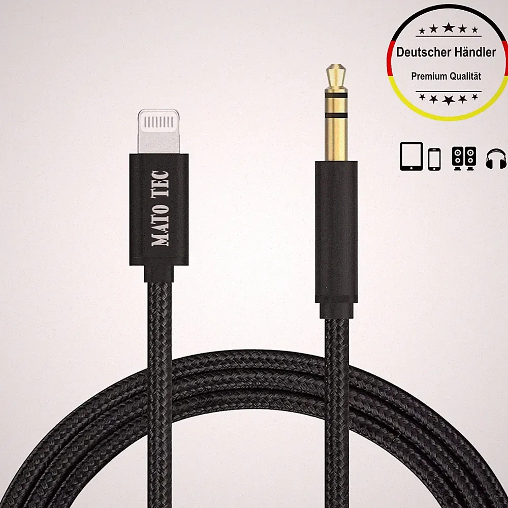 Aux für iPhone 3.5mm Klinke Kabel Für iPhone 14 13 12 11 Pro Max Kopfhörerbuchse