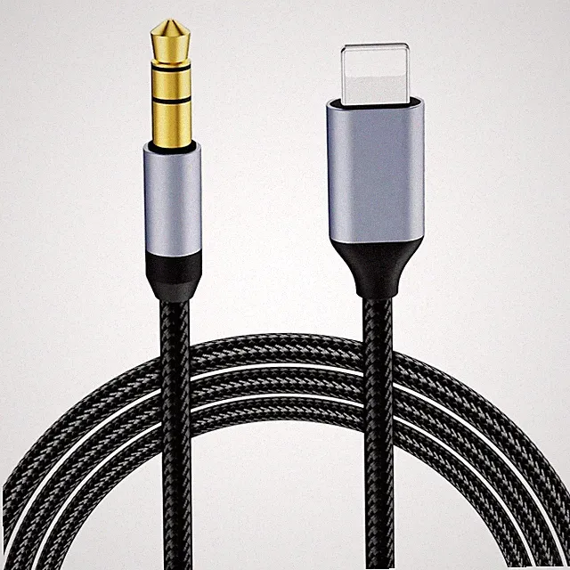 Aux Kabel 1m für iPhone Lightning auf 3.5mm Klinke Audiokabel Adapter