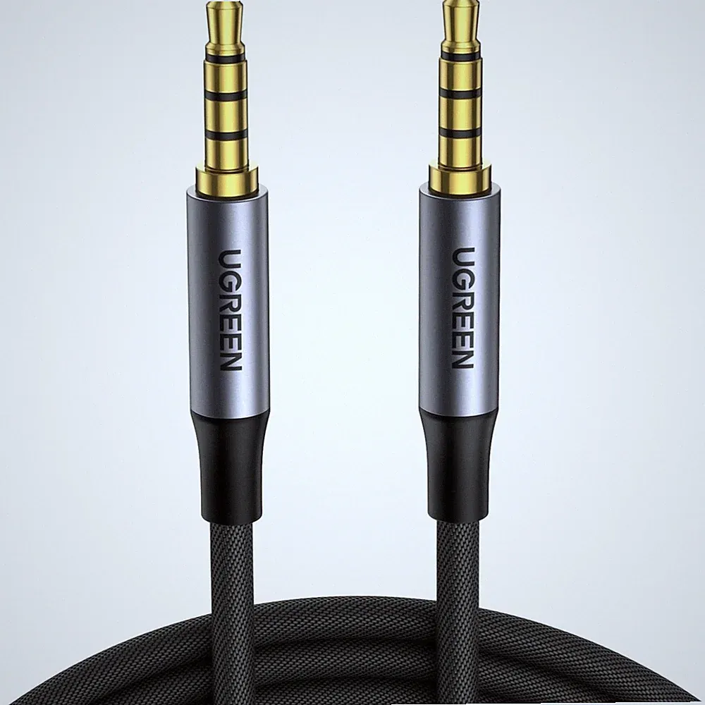 Aux Kabel 3,5mm Klinke auf 3,5mm Klinke Mikrofon Smartphone Kopfhörer