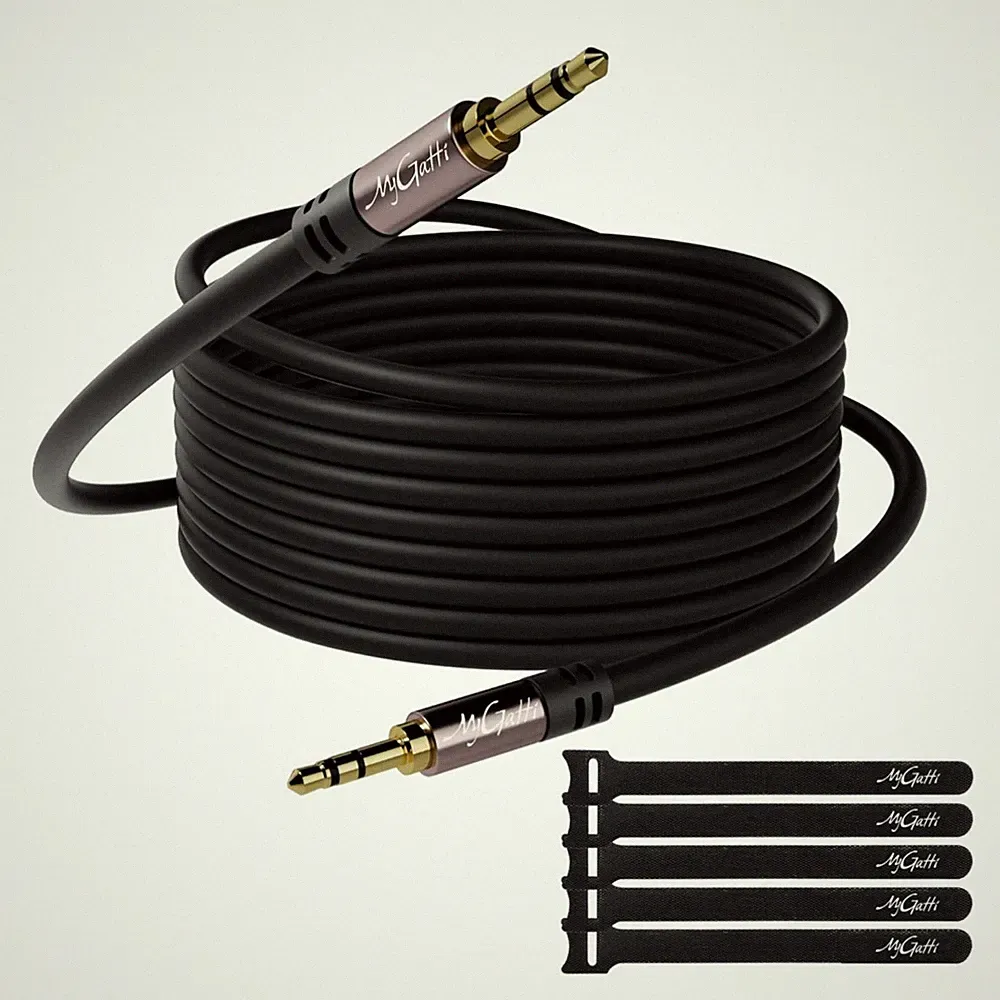 Aux Kabel 3,5mm Klinkenkabel 5m Stereo Audio Kopfhörer Lautsprecher Handy PC