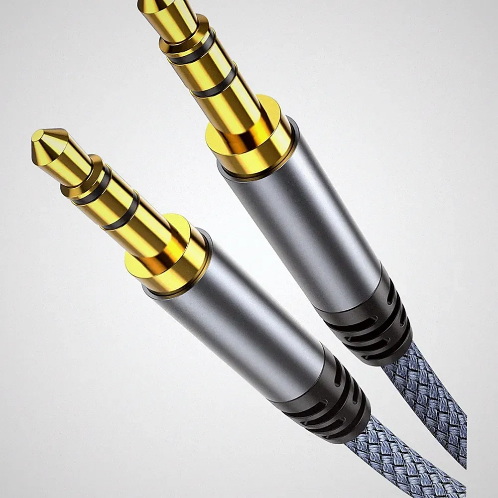 Aux Kabel 3,5mm Klk-Stecker Nylon Geflochten Audio Kabel für Kopfhörer Auto S...