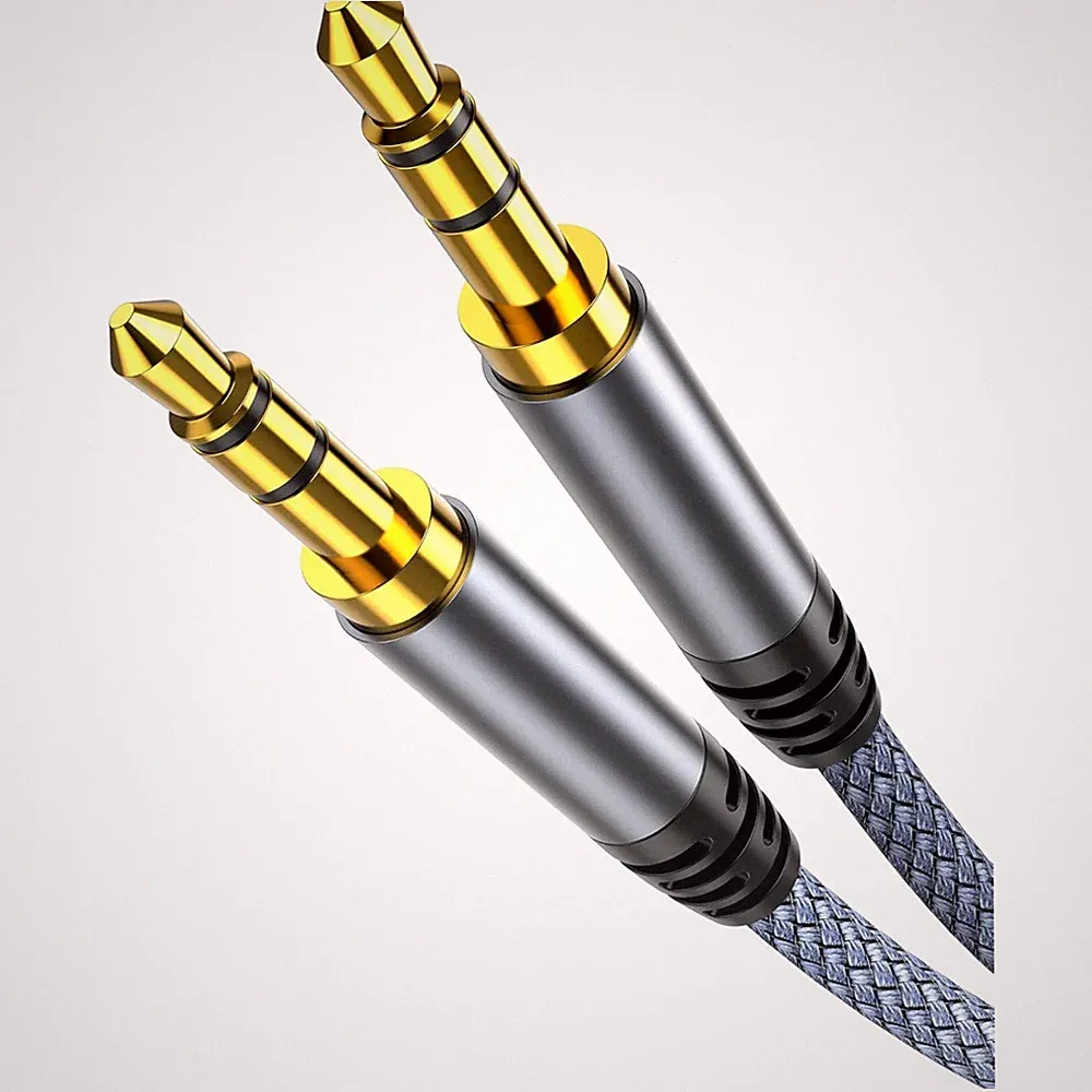 Aux Kabel 5M Klinkenkabel Stereo Audio Nylon Geflochtenes für Kopfhörer Auto...