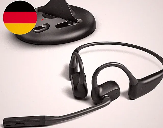 Avantalk Lingo N21 - Open-Ear Kabellos Headset Mit Geräuschunterdrückendem Boom