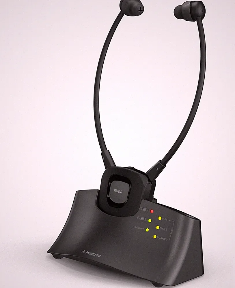 Avantree HT381 - Digitale Kabellose Kopfhörer Für Fernseher Mit Hf-Sender, L/R-B