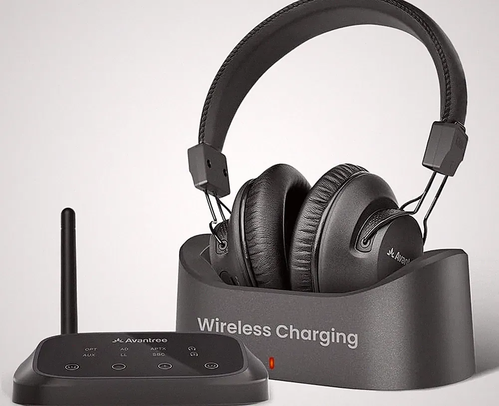 Avantree Kabellose TV Kopfhörer Over Ear kompatibel mit Fernseher mit Optisch...