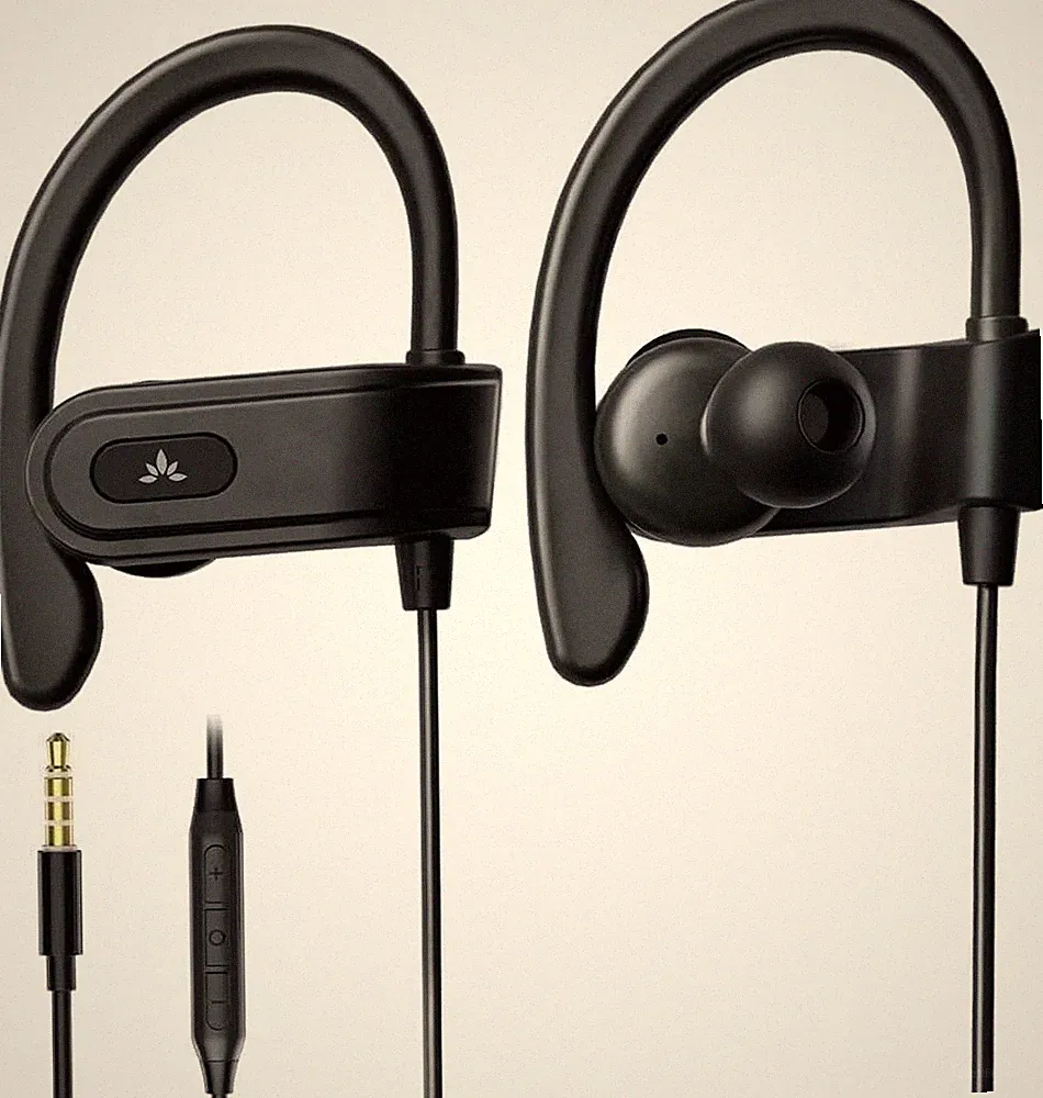 Avantree Sport Kopfhörer Kabel 3.5mm Mikrofon kompatibel mit iPhone Android