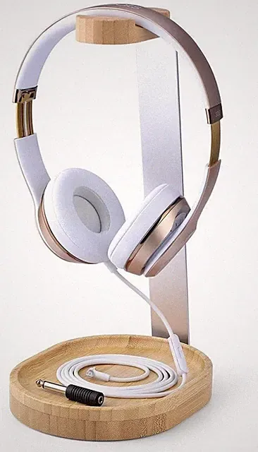 Avantree TR902 Kopfhörerständer Holz Aluminium kompatibel mit Großer Kopfhöre...