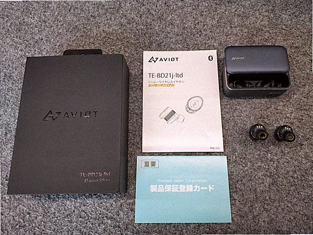 AVIOT TE-BD21J-LTD Wireless Kopfhörer Bluetooth In-Ear Schwarz