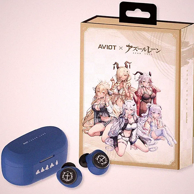 Azur Lane AVIOT TE-V1R-AZL True Wireless Earbuds LDAC ANC 62Hr Japan NEU