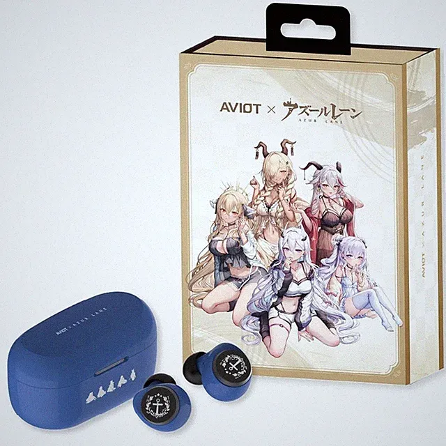 Azur Lane AVIOT TE-V1R-AZL True Wireless Earbuds LDAC ANC 62Hr Japan NEU