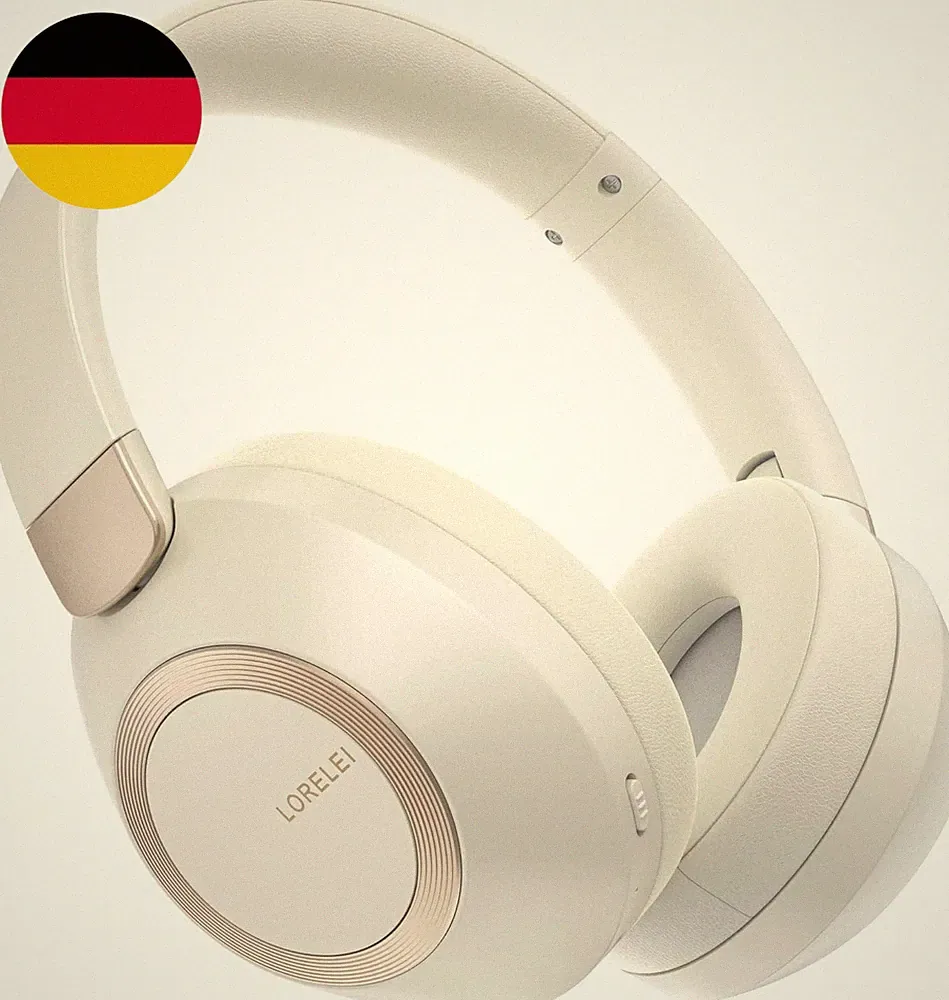 B-C6 Kabellose Over-Ear-Kopfhörer, 50H Playtime Faltbare, Leichte Bluetooth-Head