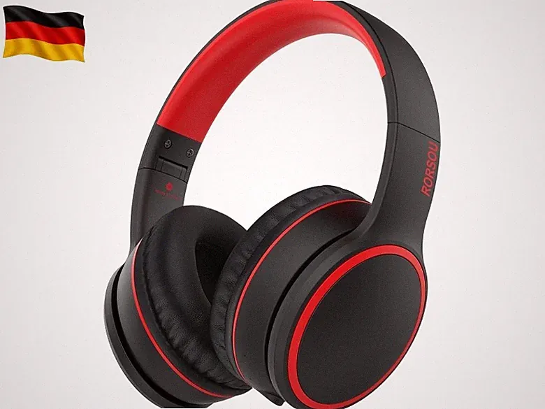B10 Bluetooth-Kopfhörer Over-Ear, 2 EQ-Musikmodi und 50 Stunden Spielzeit