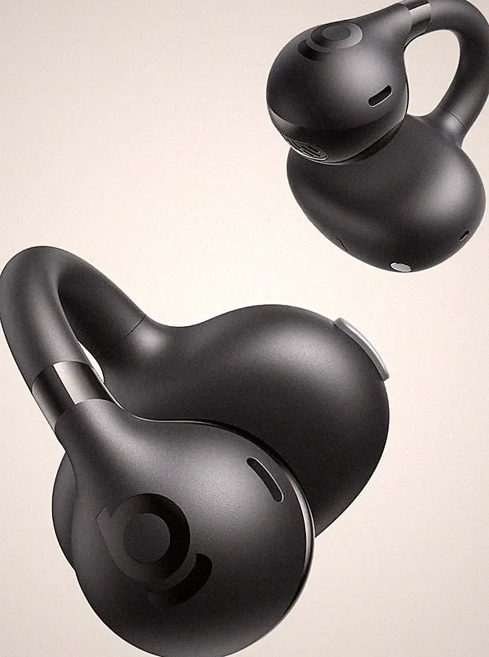 Baseus BC1 Open Ear Kopfhörer, Ohrclip mit Beeindruckender Klang, Adaptiver