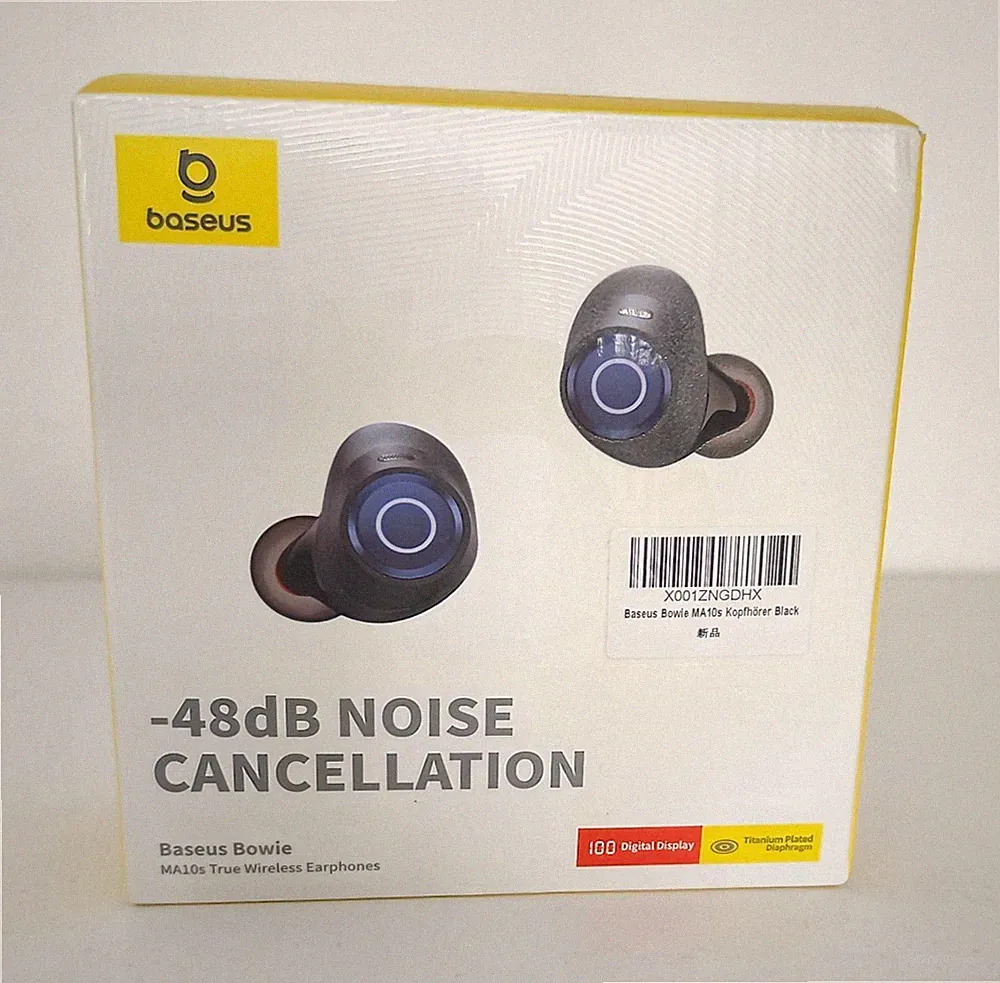 Baseus Bowie MA10s True Wireless Bluetooth In-Ear Kopfhörer NC Mikro Schwarz
