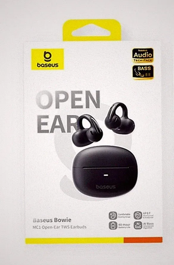 Baseus Bowie MC1 Open Ear Kopfhörer, Ohrclip black IP57 neu und OVP