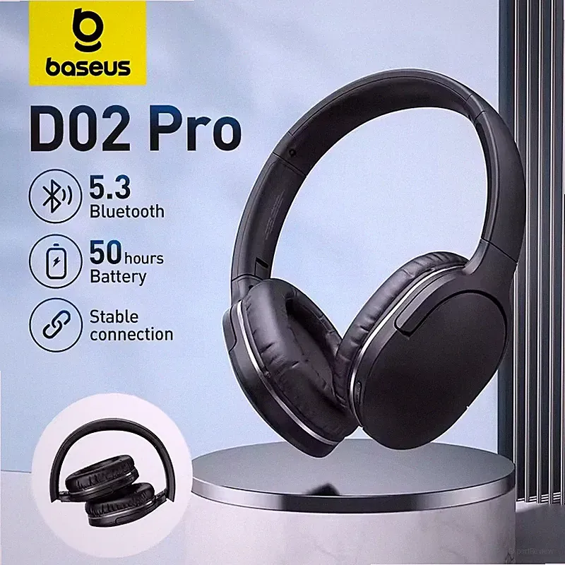 Baseus D02 Pro Wireless Kopfhörer Bluetooth 5.3 Over Ear 50H Akku faltbar