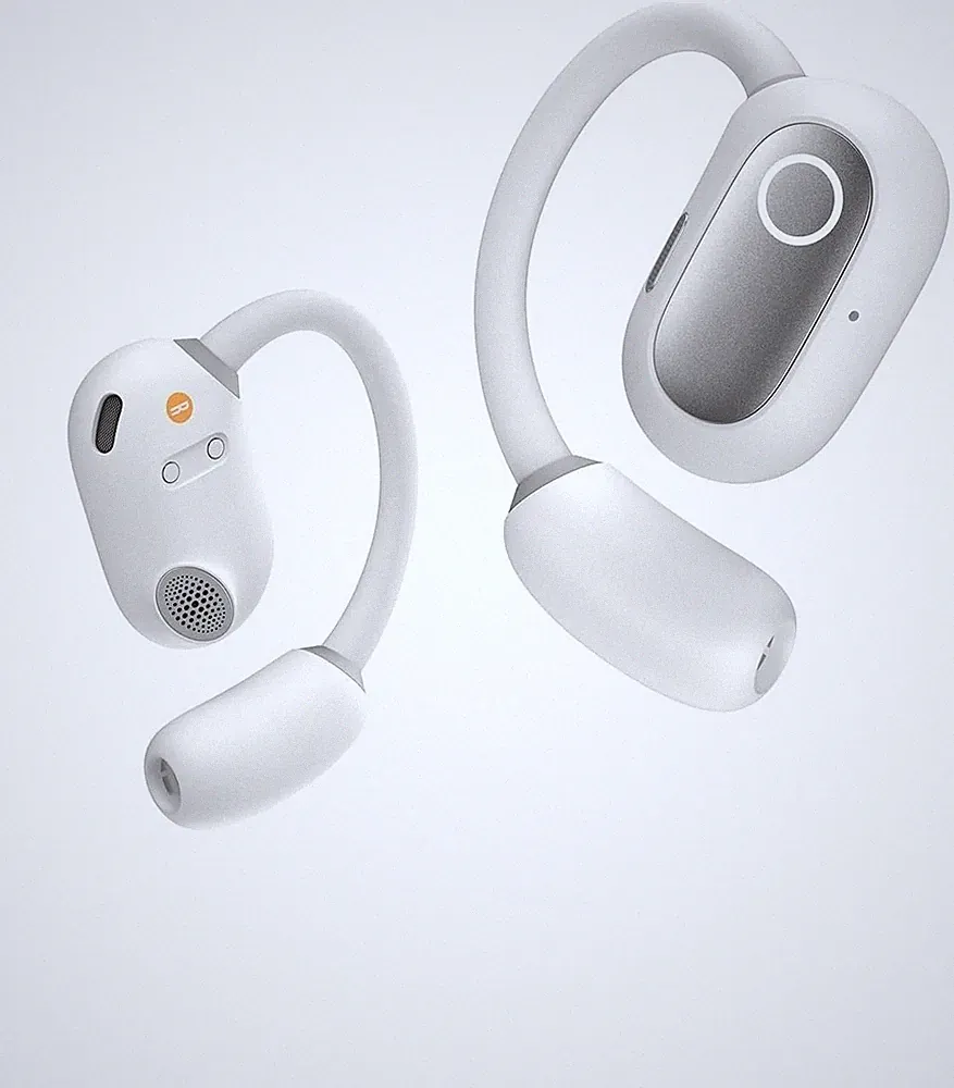 Baseus Eli Sport 1 Open-Ear TWS Bluetooth 5.3 Kopfhörer Weiß IPX4 Sport Earbuds
