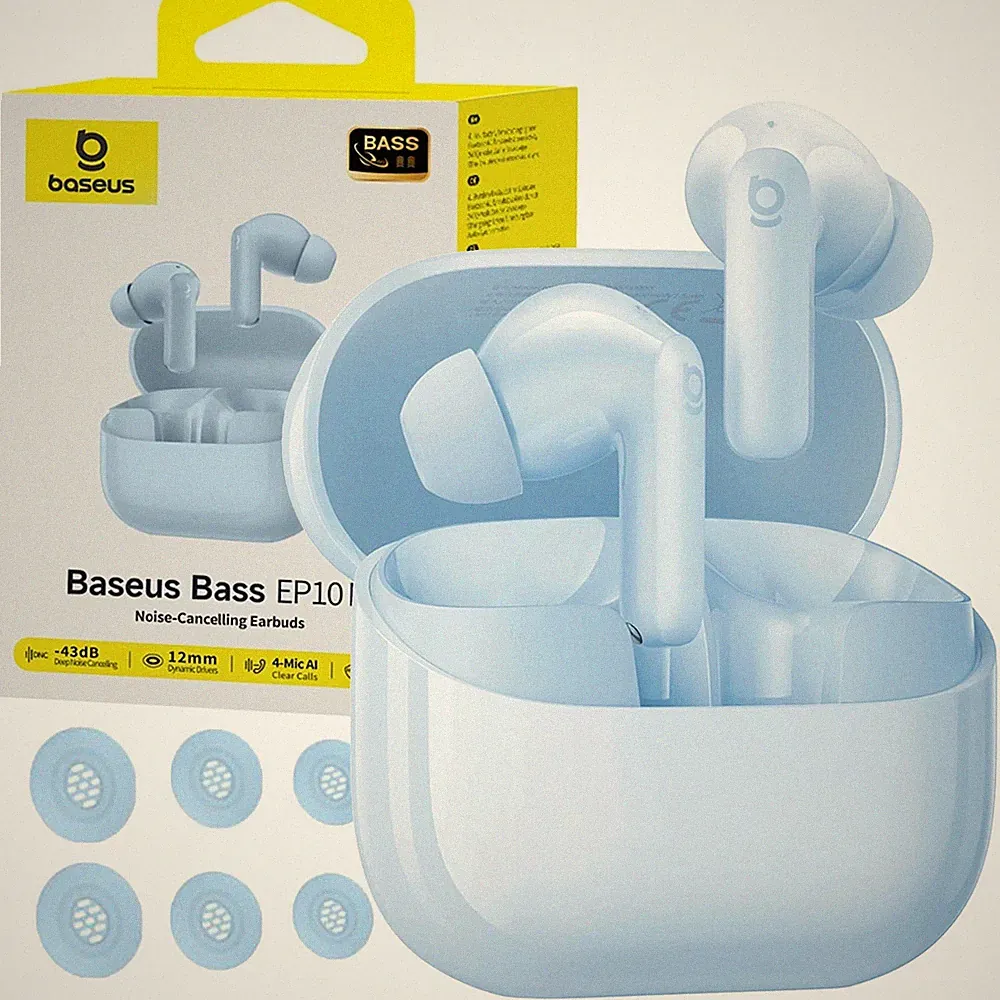 Baseus In-Ear Bluetooth Kopfhörer Kabellose True Wireless mit ANC TWS Blau