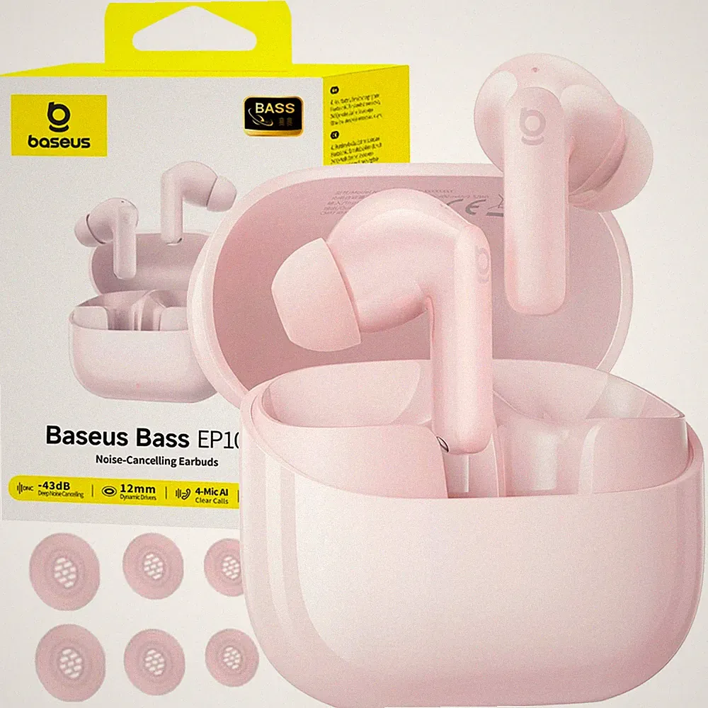Baseus In-Ear Bluetooth Kopfhörer Kabellose True Wireless mit ANC TWS Rosa