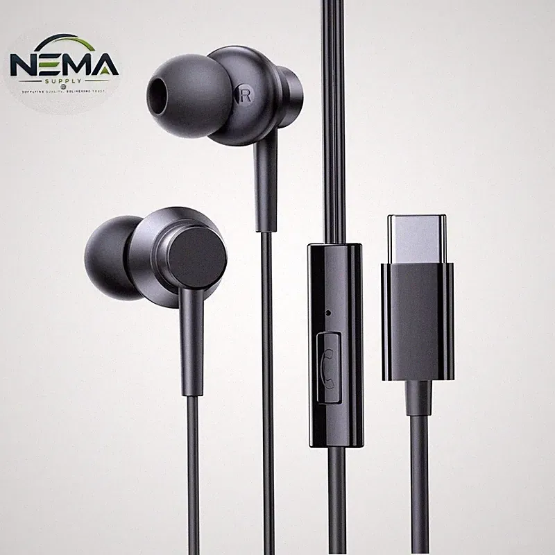 BASEUS In-Ear Kopfhörer mit Mikrofon – Kabelgebunden, USB-C & Lautstärkeregelung